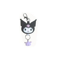 樂天商城 - クロミちゃん キーホルダー かわいい クロミ アクセサリー Kuromi リールタイプ マスコット 通学 まいめろでぃクロミ