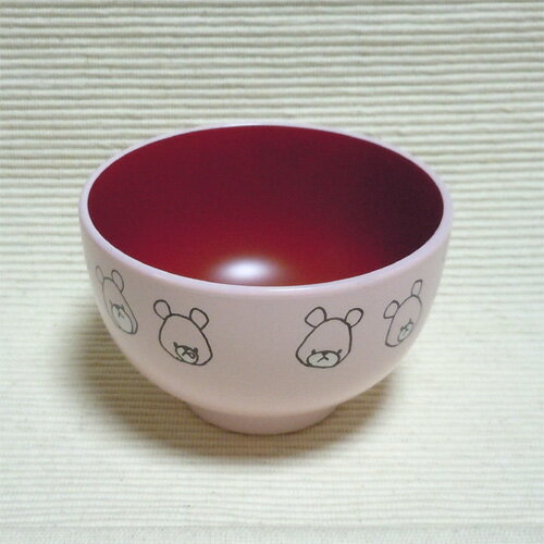 くまのがっこう プチ 塗汁椀 ピンク色 くまの...の紹介画像2