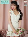 ROBE de FLEURS キャバドレス ミニ フレア XS~Mサイズ 花柄 総レース ワンピース リボン レディース ローブドフルール キャバ ドレス 谷間 セクシー ミニスカート 送料無料 ミニドレス キャバ嬢 キャバクラ 結婚式 クラブ ラウンジ シンプル 大人 袖 fm3418