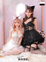 XS~Mサイズ アニエルローブ anier ROBE. anier4021 コルセット風 セクシー キャット フレア ドレス カチューシャ付き 送料無料 ローブドフルール ROBE de FLEURS コスプレ コスチューム 衣装 キャバドレス 高級 ミニドレス ハロウィン 仮装 可愛い ねこ 猫