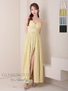 【盛りブラ付き】アンディ グラマラス ANDY GLAMOROUS キャミソール バストカット ワンカラー タック ラメ プリーツ ビジューチェーン キャバドレス Aライン Aラインロングドレス キャバ ドレス 送料無料 セクシー キャバ嬢 キャバクラ ラウンジ きれいめ ロング gmsv870