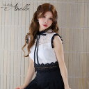 【盛りブラ付き】Anella アネラ 韓国 ドレス キャバドレス プリーツスカート 黒 ミニ セットアップ ネックリボン S~Mサイズ フレア 送料無料 ノースリーブ レース スカパン パーティー 結婚式 キャバクラ レディース セクシー かわいい 上品 キャバ カジュアル 白 大人 Tika