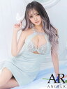 エンジェルアール Angel-R キャバドレス ホルターネック ビジュー タイト パステル マイクロ XS~Mサイズ 送料無料 angelr ミニドレス キャバクラ ラウンジ キャバ嬢 結婚式 二次会 セクシー ゴージャス ワンピース レディース ar24253