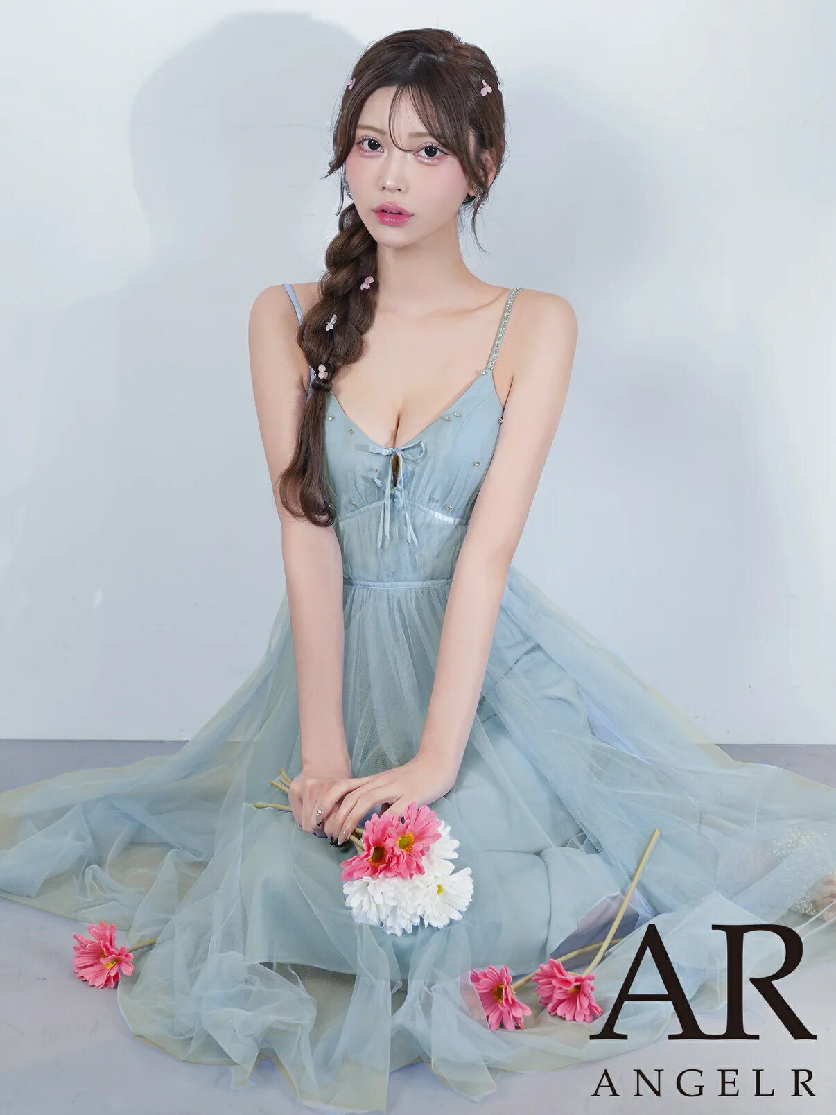 Rakuten - 【P10倍★】【予約5月下旬】エンジェルアール AngelR キャバドレス ロング ワンピース XS〜Mサイズ ロングドレス キャミソール キャバ ドレス セクシー バスト レースアップ リボン ビジュー 上品 キャバクラ キャバ嬢 結婚式 レディース angel-r ar26831 送料無料