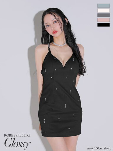 【盛りブラ付き】ROBE de FLEURS Glossy キャバドレス タイト ミニ丈 タイト 谷間見せ ワンピース XS〜Mサイズ ローブドフルール グロッシー タイトスカート ドレス レディース 送料無料 セクシー キャバ嬢 キャバクラ キャバ ビジュー ミニドレス ホルターネック 黒 gl3594 【盛りブラ付き】ROBE de FLEURS Glossy キャバドレス タイト ミニ丈 タイト 谷間見せ ワンピース XS〜Mサイズ ローブドフルール グロッシー タイトスカート ドレス レディース 送料無料 セクシー キャバ嬢 キャバクラ キャバ ビジュー ミニドレス ホルターネック 黒 gl3594