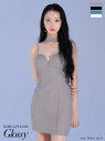 glossy robedefleurs ナイトドレス 発表会 二次会 パーティー かわいい 上品 お呼ばれ きれいめ 結婚式 ノースリーブ ミニスカート XSサイズ 白 フロントファスナー 袖なし リボン グレー