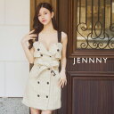 【即日発送】JENNNY ジェニー キャバドレス ミニ ノースリーブ カシュクール ワンピース ラメツイード フレア S~Lサイズ 大きいサイズ キャバ ドレス ミニドレス キャバクラ 結婚式 ウエストマーク フォーマル きれいめ セクシー レディース 送料無料 tika