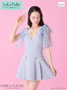 ROBE de FLEURS キャバドレス ミニ ローブドフルール デニムワンピース フレア XS~Mサイズ レディース ローブドフルール キャバ ドレス セクシー 送料無料 ミニドレス キャバ嬢 キャバクラ シンプル 結婚式 可愛い リボン フロントジップ 谷間見せ fm3361