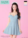 ROBE de FLEURS キャバドレス ミニ ローブドフルール 2way オフショル キャミ フレア ワンピース XS~Mサイズ レディース ローブドフルール キャバ ドレス セクシー 送料無料 ミニドレス キャバ嬢 キャバクラ シンプル 結婚式 可愛い ノースリーブ fm3381
