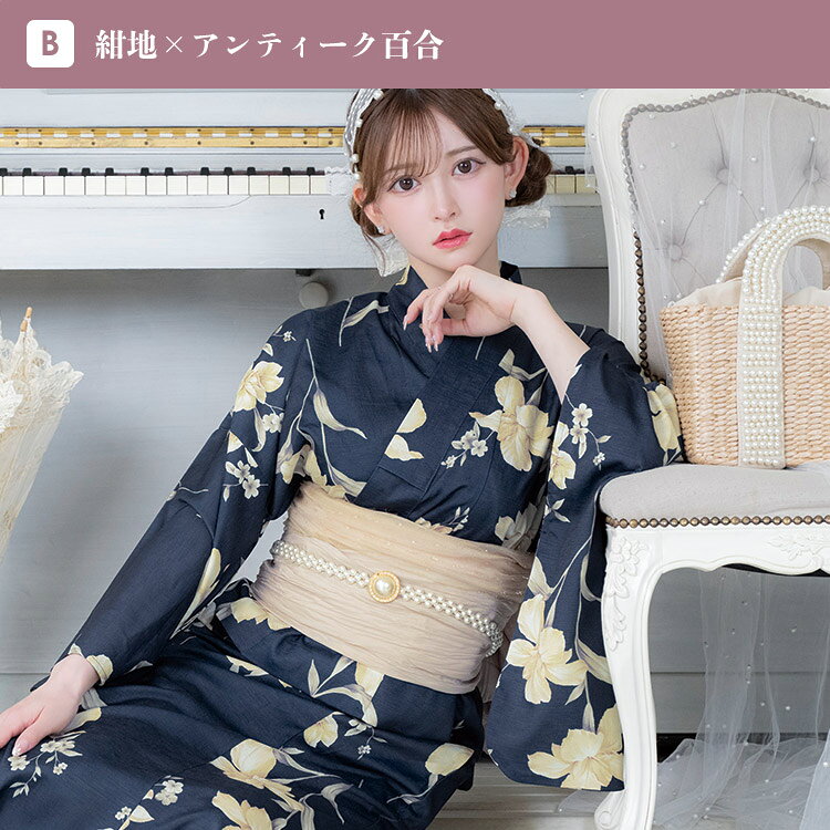 楽天市場】浴衣 ドレス（柄百合）の通販