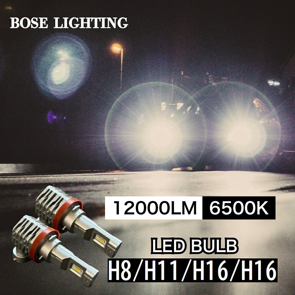 【今だけ50％OFF！】 TD 系エスクード LED フォグランプ フォグ LEDフォグランプ H11 H8 H16 LEDバルブ 6500K 12V 24V 12000LM カスタムパーツ カスタム ファンレス 一体型 H8 H11 H16 ファンレス コンパクト機