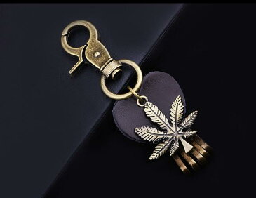 【在庫限り】キーホルダー レザー やわらか牛革付 紅葉 可愛いハート革キーホルダー ◆インデアン ロック ファッション アンティーク キーホルダー メンズキーホルダー/鍵 カギ ファッション小物/キーリング 1