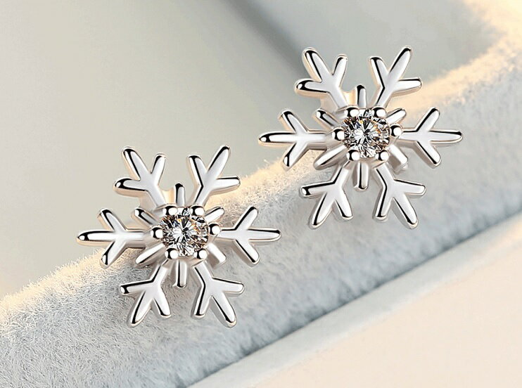 Rakuten - 【閉店SALE・7月中旬まで】シルバー ピアス 女子会 ショッピング 雪の花 ジルコニア シルバーピアス レディース アクセサリー S925 ピアス