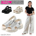 ALGY アルジー 2025新作 厚底 キッズ 女の子 ジュニア 靴 シューズ ハンズフリー エアソール 軽量 かわいい ボリュームソール スニーカー 靴 小さ...