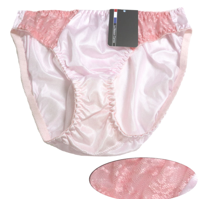 ショーツ レディース レース 花柄 刺繍 フラワー メール便 シフォン 下着 ランジェリー シンプル フルバック レギュラー スタンダード セール サイズM ピ...