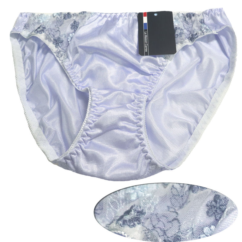 ショーツ レディース レース 花柄 刺繍 フラワー メール便 シフォン 下着 ランジェリー シンプル フルバック レギュラー スタンダード セール サイズM ブ...