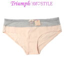 Triumph トリンプ【アモスタイル】AMOSTYLE ショーツ レディース 単品 綿95% レース 刺繍 フェミニン 下着 ランジェリー シンプル セールM ピンク ストレッチ 縦横のびのび レギュラー スタンダード セクシー フルバックレディースインナー h343m(4)