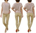 パンツ レディース スキニ−パンツ メール便 ダメージ スリム 綿 コットン ストレッチ カジュアル セール ● S/M ガーリー ロング ロングパ...