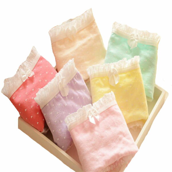 ショーツ 3枚1セット 福袋 レディース レース リボン メール便【送料無料】コットン 綿100% 下着 ランジェリー シンプル フルバック セールショーツ 福...