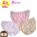 ショーツ 福袋 レディース 4点入り 大きいサイズ レース 刺繍 メール便 送料無料 シフォン 下着 ランジェリー シンプル セールLL ショーツ セット フル...