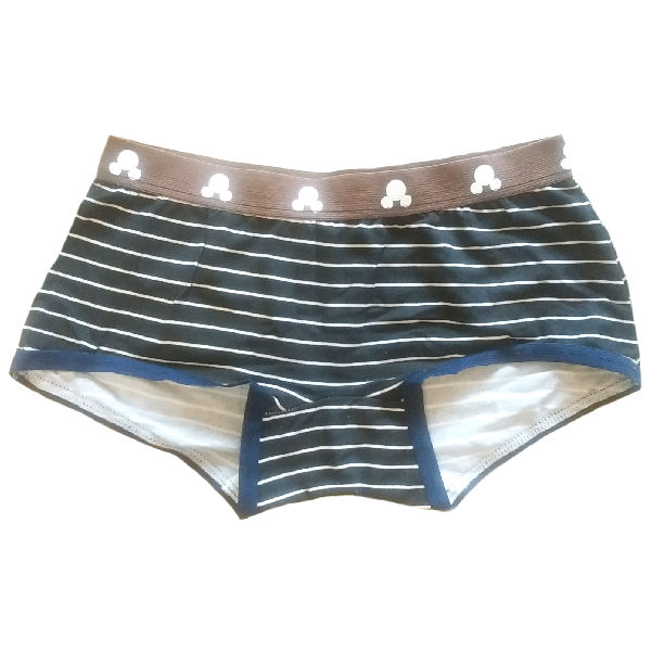 ショーツ レディース 単品 ボーダー 綿混 カジュアル 下着 ランジェリー シンプル セールM 黒 白 ブラック ショーツ セット ボクサーショーツ ボックスシ...