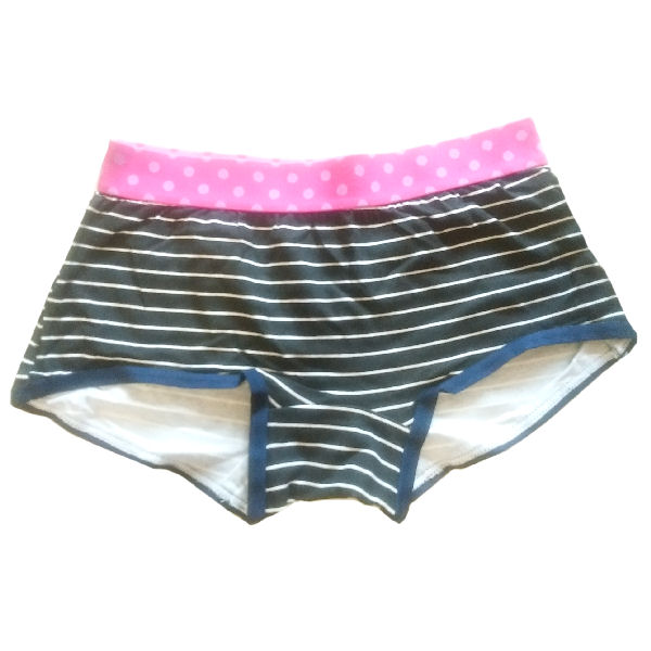 ショーツ レディース 単品 ボーダー 綿混 カジュアル 下着 ランジェリー シンプル セールL 黒 白 ブラック ショーツ セット ボクサーショーツ ボックスシ...