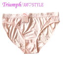 Triumph トリンプ【アモスタイル】AMOSTYLE ショーツ レディース 単品 レース 刺繍 フェミニン 下着 ランジェリー シンプル セールM ピンク ...