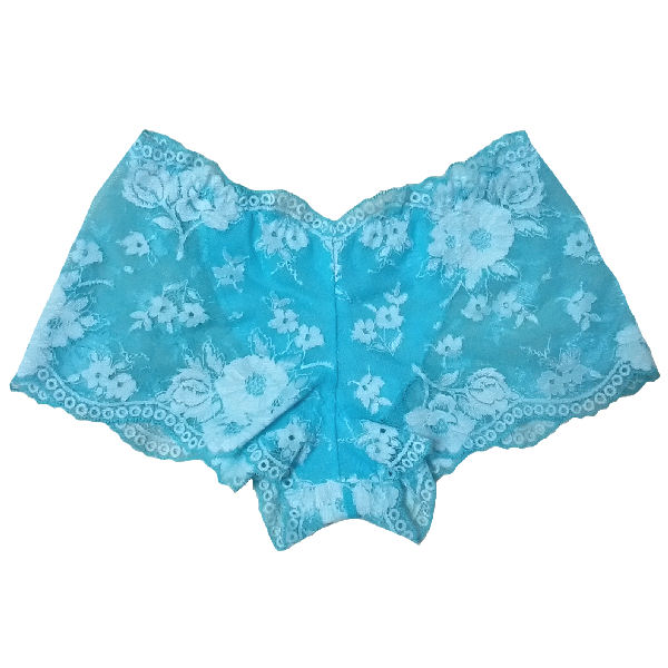 ショーツ レディース 単品 花 フラワー 総レース 刺繍 メール便 フェミニン 下着 ランジェリー シンプル セールMサイズ ブルー 青 ショーツ フルバックシ...