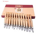 木製彫刻刀12本セット DIY工具 ノミ 篆刻刀 文房具 木工 伝統工芸 個人趣味 美術 仕事 木彫り 金槌 荒削り 彫刻 12本組 学校