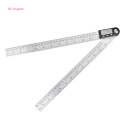 360度 デジタル角度計 分度器 30cm 定規 ホールド機能 DIY IP54 生活防水 測定 角度計 デジタル 防水 ステンレススチール プロトラクター 文...