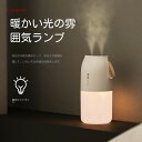 加湿器 デスクトップ 家庭用 ミニ USB充電 小さな夜の明かり 2個噴霧口 ネブライザー 空気清浄机 ネブライザー 加湿器 贈り物