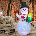 ガーデンライト USプラグ クリスマス 雪だるま LED 庭 大きい