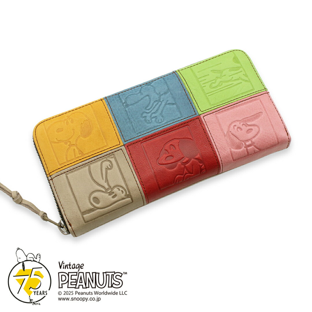 Rakuten - 【PEANUTS/SNOOPY】スヌーピーのラウンド長財布 ナダヤ【75YEARS】［sp-73490］