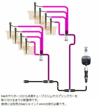 タカギ　4mm水やりホース　10m　GKT210