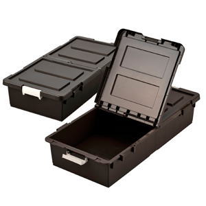 【メーカー直送 代引不可】ジェイ・イー・ジェイ JEJ ベット下収納ボックス 2個組 ブラウン BR 日本製 9504290 [離島配送不可]