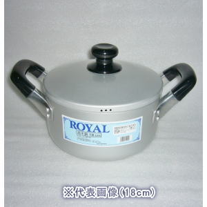 【2月5日限定！最大100％ポイントバック】前川金属工業所　ロイヤル両手鍋　24cm