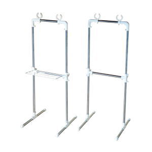 【12月は毎日開催！エントリーで最大100％ポイントバック】平安伸銅工業　タオル掛け付き ベランダ物干し台　MC-60