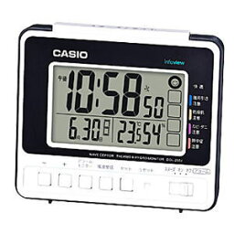 カシオ CASIO 電波目覚まし時計 生活環境お知らせクロック DQL-250J-7JF