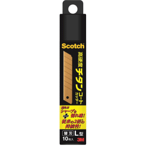 3M スコッチ 高硬度チタンコートカッター 替刃 L型 10枚入 TI-CRL10