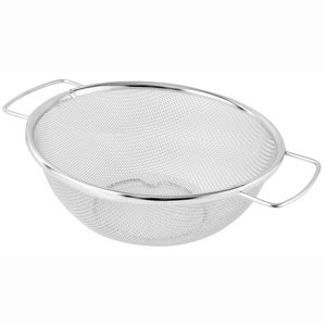 AQUA SIDE 18-8 両手ざる［足付］ 18cm アークランズ