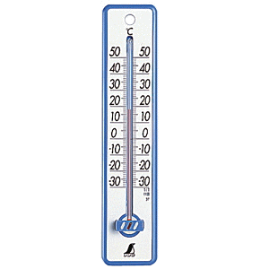 シンワ測定 温度計 プラスチック製 20cm ブルー 48351