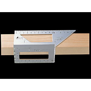 【12月は毎日開催！エントリーで最大100％ポイントバック】シンワ測定 一発止型定規 アルミ 62113