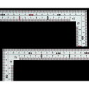 シンワ 曲尺広ピタ シルバー 50cm 表裏同目 内目盛端面基点目盛 JIS 10034