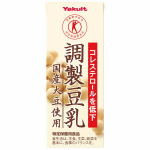 4箱まで1個口ヤクルト調製豆乳　国産大豆使用200ml紙パック×24本入[ケース販売]