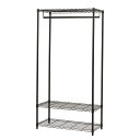エイ・アイ・エス ネーロ ワードローブ W91×D45×H175/180cm NERO-900 BK 【メーカー直送・代引不可・置配不可】(3)