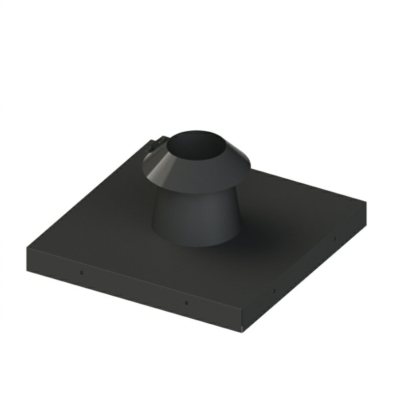 ホンマ製作所 ステンレス 角煙道用フラッシング 黒 外径φ200用 【大型便・時間指定不可】