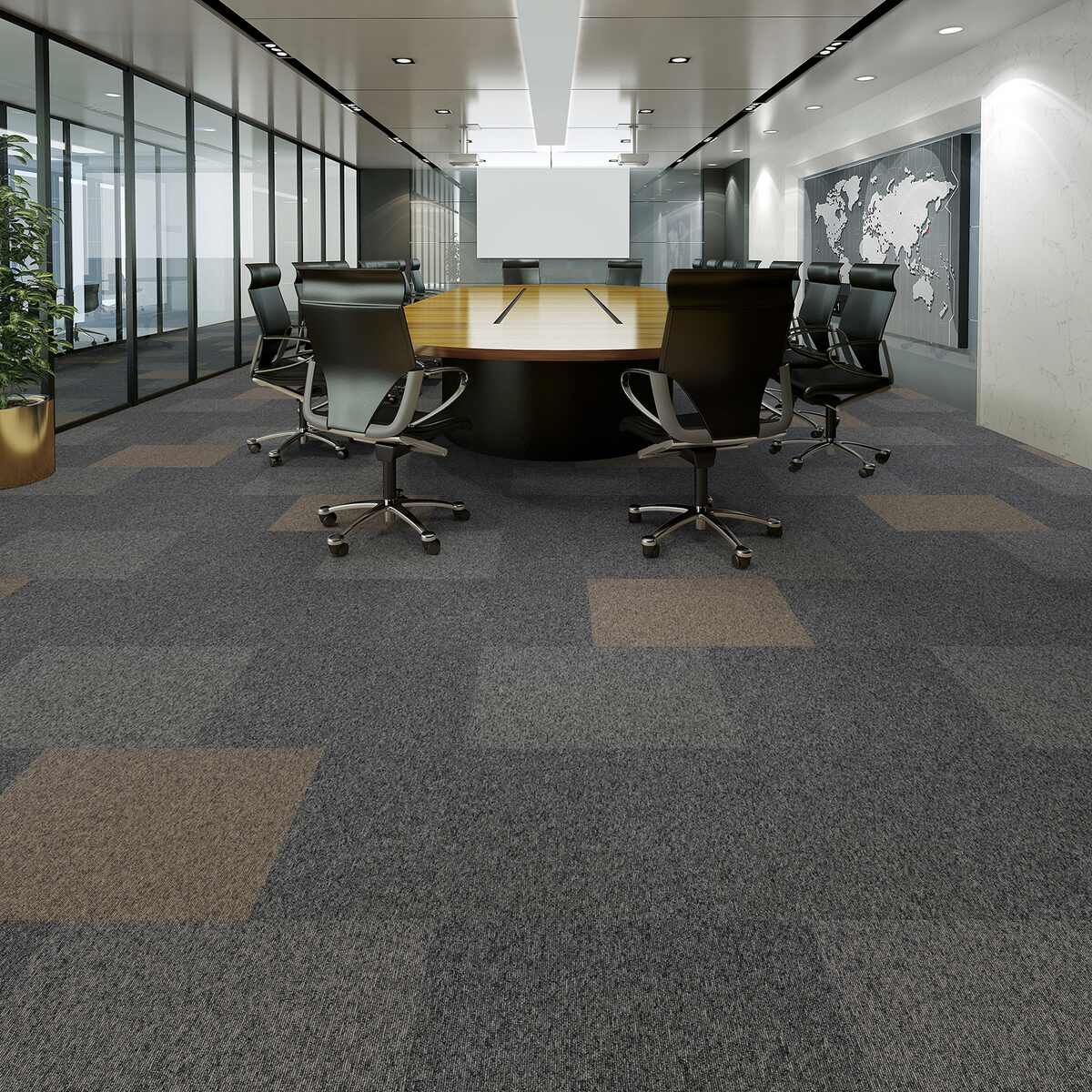 スミノエ タイルカーペット ECOS LP-2000Nシリーズ LP-2095N 防炎制電 防汚撥水 50×50cm 20枚入 ケース販売 [3]