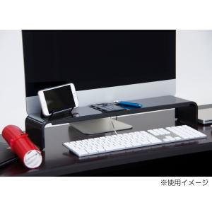 【4月5日限定!最大100%ポイントバック】田窪工業所 パソコン小物ラック 幅54cm ブラック PCK-54KM