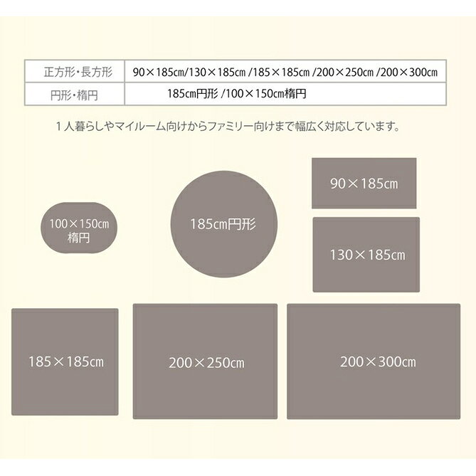 シャギー調ラグ ラルジュ 130×185cm アイボリー 柔らかいタッチの長毛ラグ 【メーカー直送・代引不可・置配不可・配送地域限定】 [2]