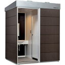 【法人限定】ハマネツ 屋外トイレ コムズトイレプラス TU-COPF2MW 簡易水洗 手洗い+洋式 【メーカー直送・代引不可・置配不可・配送地域限定】